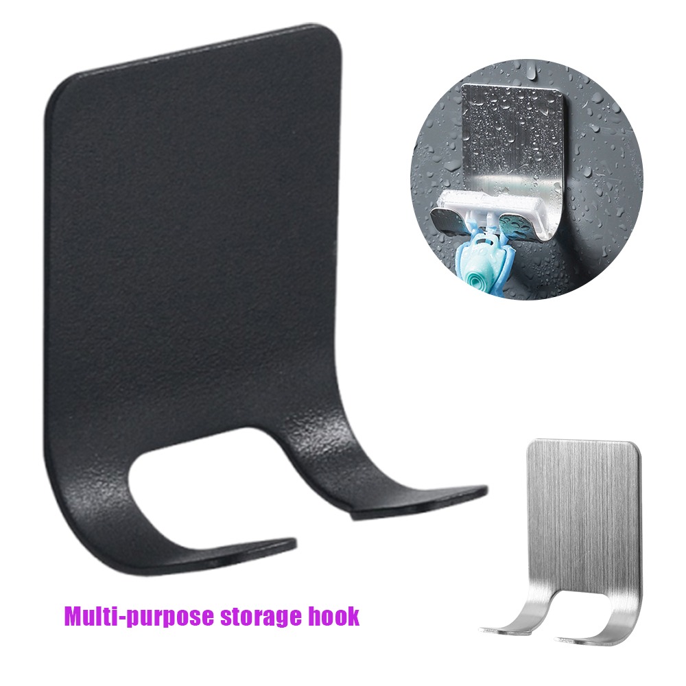 Robe Hook Adhesive - Stainless Steel Razor Holder Hook Shaver