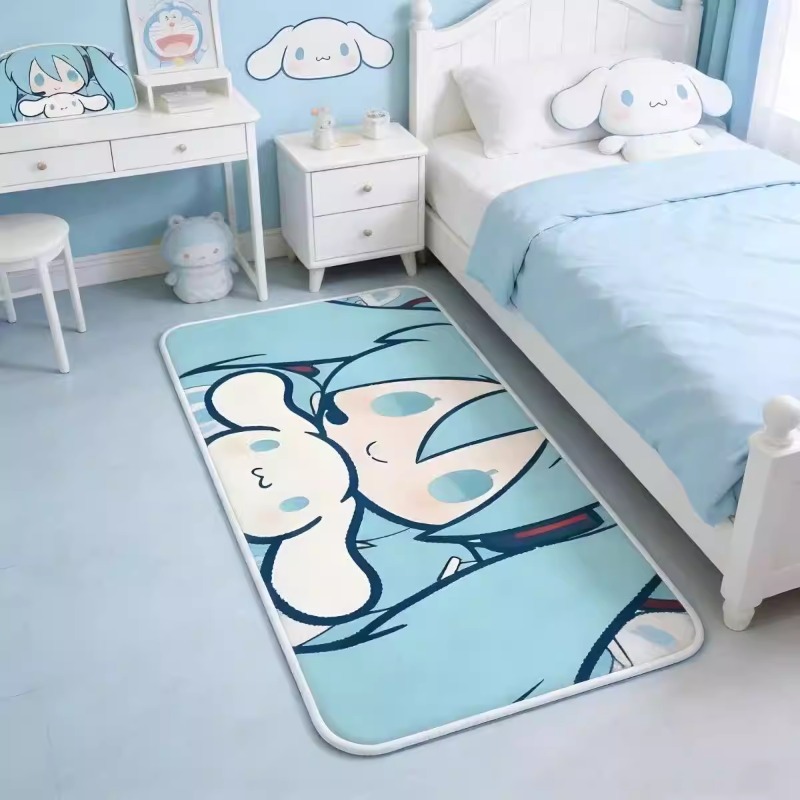 Home Goods Bathroom - Cartoon animation Hatsune Miku carpet, Soft