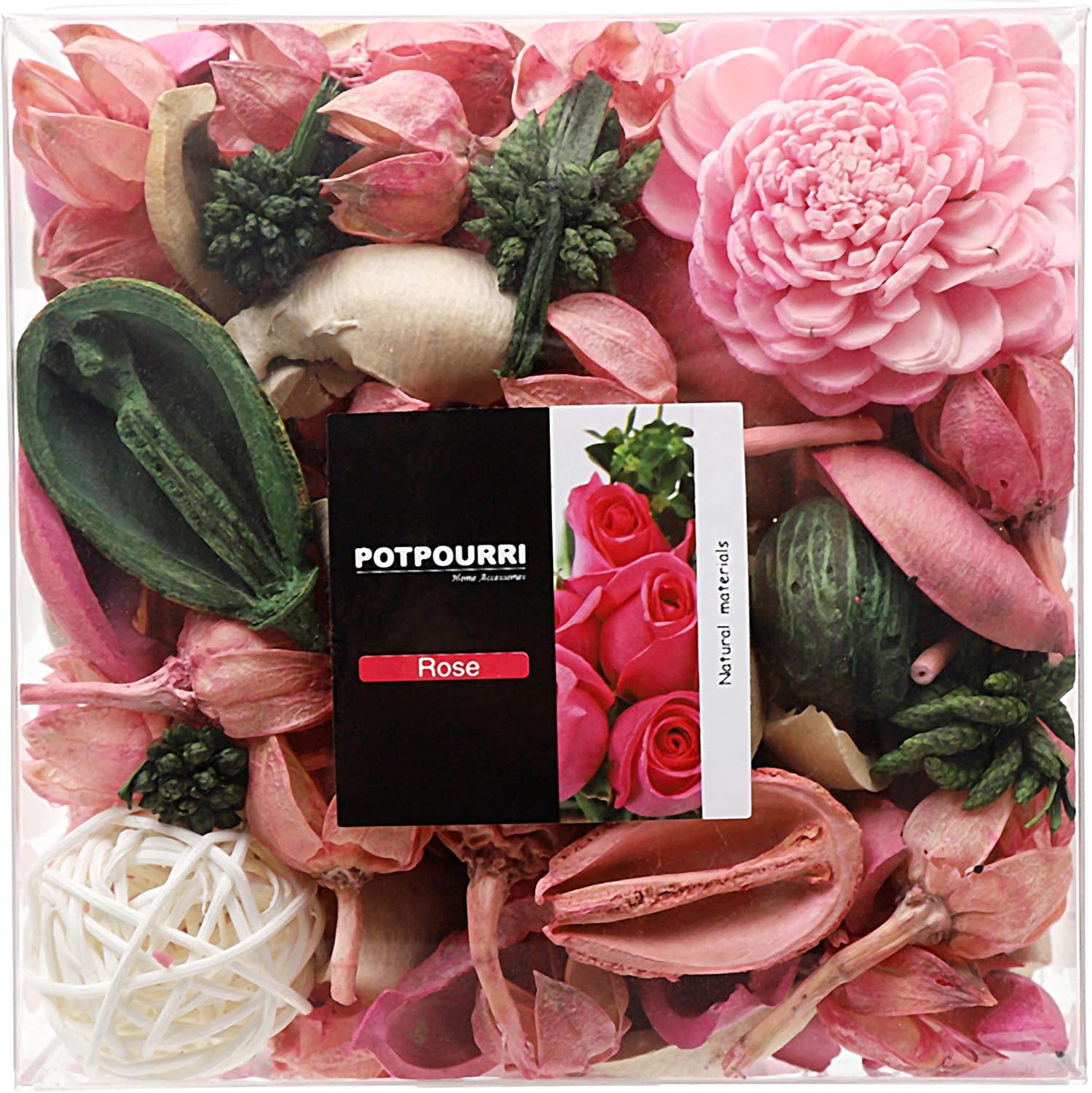 Home Bathroom Products - Rose Scented Potpourri Bowl Filler Dried
