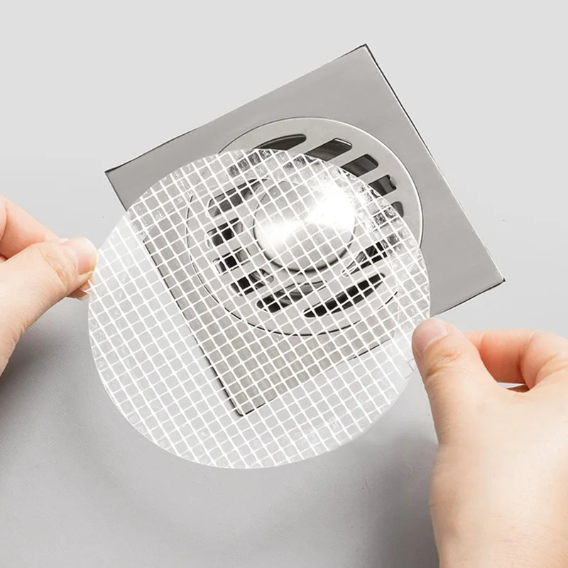 Home Bathroom Products - 10-30pcs Round Disposable Floor Drain Sticker