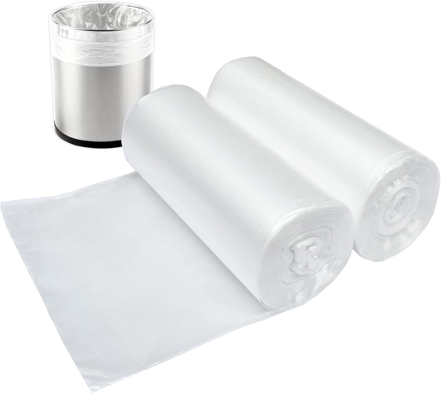 Home Bathroom Images - 3 Gallon Clear Trash Bags, 100