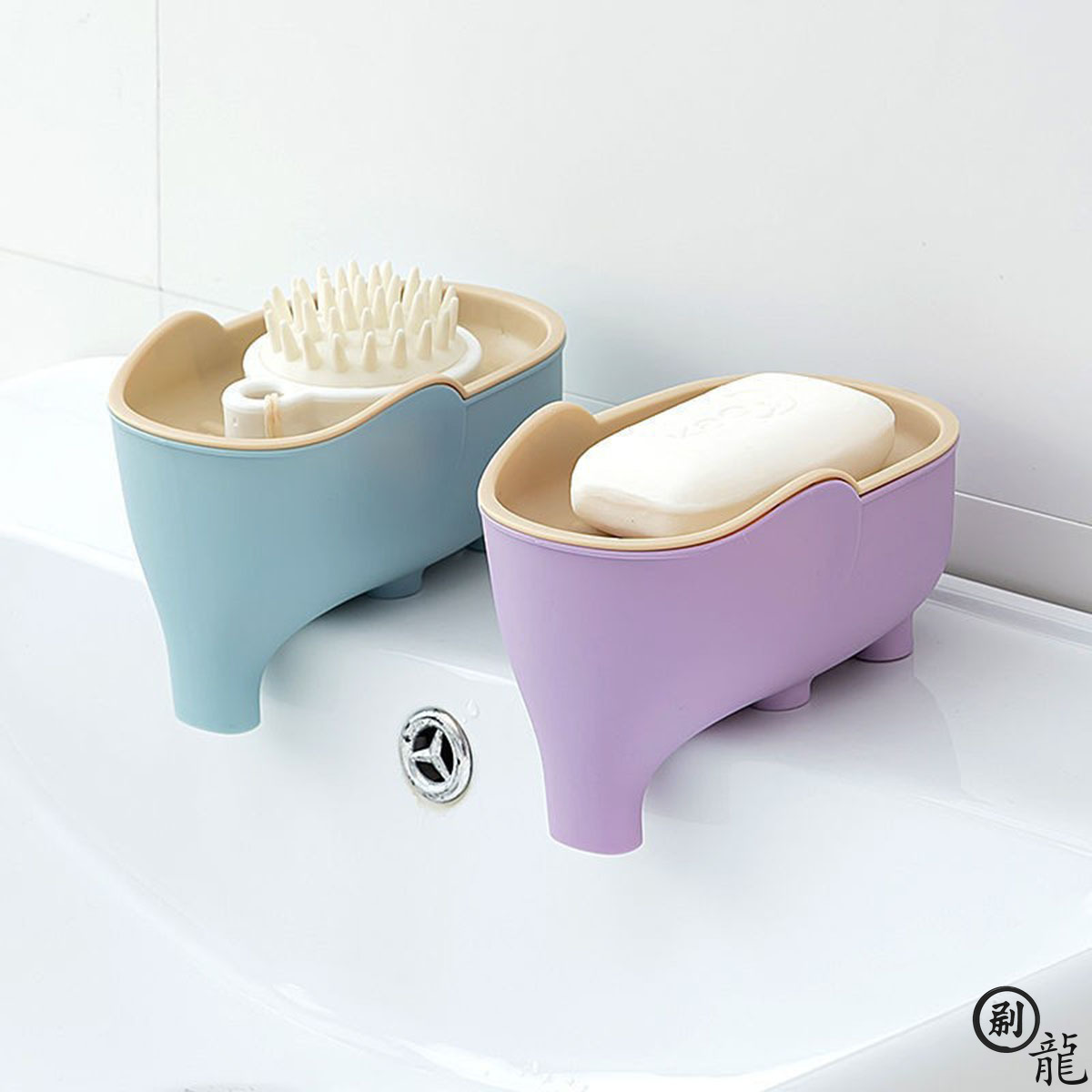 Home Center Bathroom Accessories - Soap Box NEW Double Layer Creative