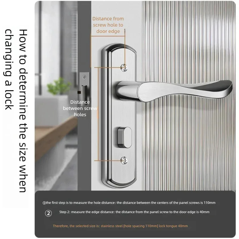 Stainless Steel Keyless Door L - Home Bathroom Fittings ulasan dan harga
