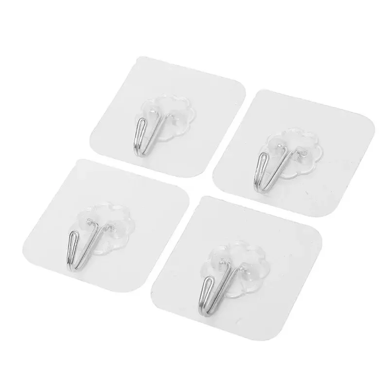1-10PCS Transparent Stainless  - Robe Hook Adhesive ulasan dan harga