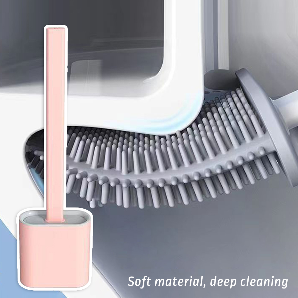 Flexible Toilet Brush Cleaner  - Home Bathroom Cleaning Kit ulasan dan harga