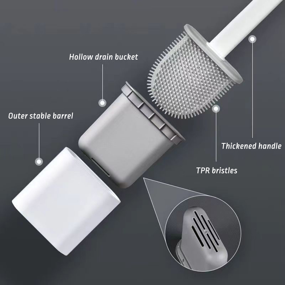 Flexible Toilet Brush Cleaner  - Home Bathroom Cleaning Kit ulasan dan harga
