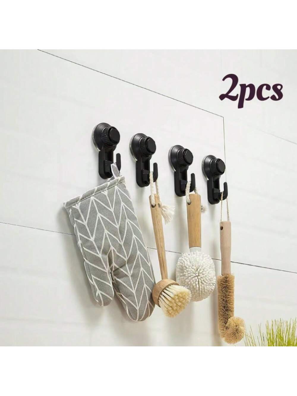 2Pcs Suction Cup Hooks Strong  - Robe Hook Adhesive ulasan dan harga