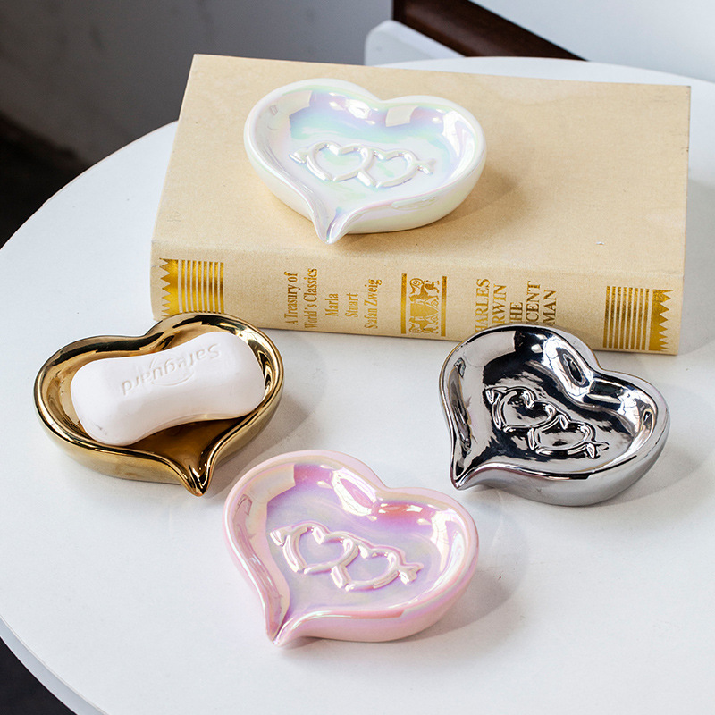 Ceramic Soap Dish Creative Hea - Home Center Bathroom Accessories ulasan dan harga