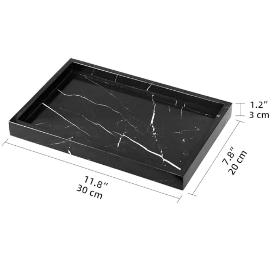 Marble Bathroom Vanity Tray, N - Home For Bathroom ulasan dan harga