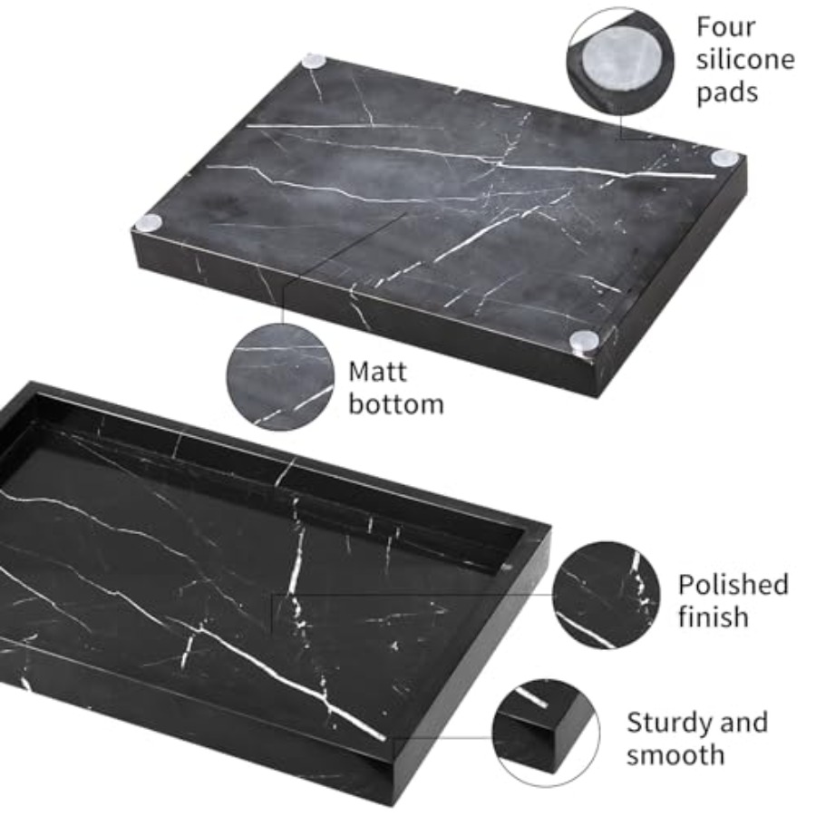 Marble Bathroom Vanity Tray, N - Home For Bathroom ulasan dan harga