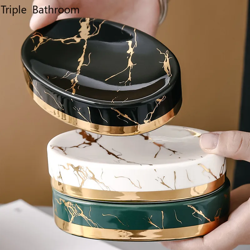 Marble Stripes Ceramics Bathro - Home Center Bathroom Accessories ulasan dan harga