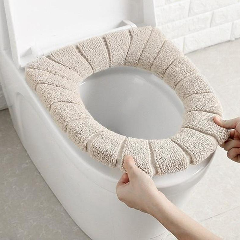 Toilet Seat Cover Warm Soft Ac - Home Center Bathroom Accessories ulasan dan harga