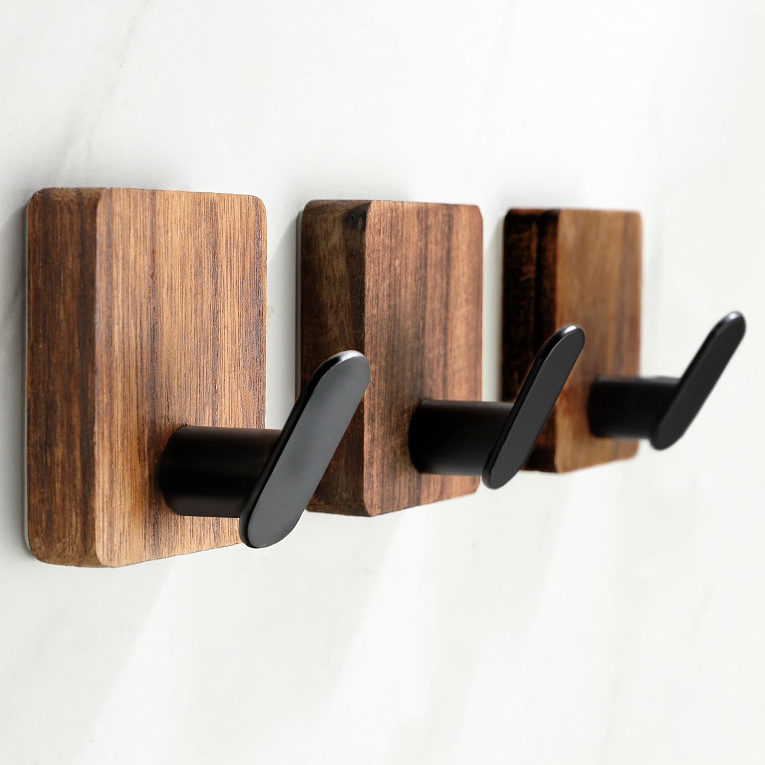 Adhesive Wood Hooks for Bathro - Robe Hook Adhesive ulasan dan harga