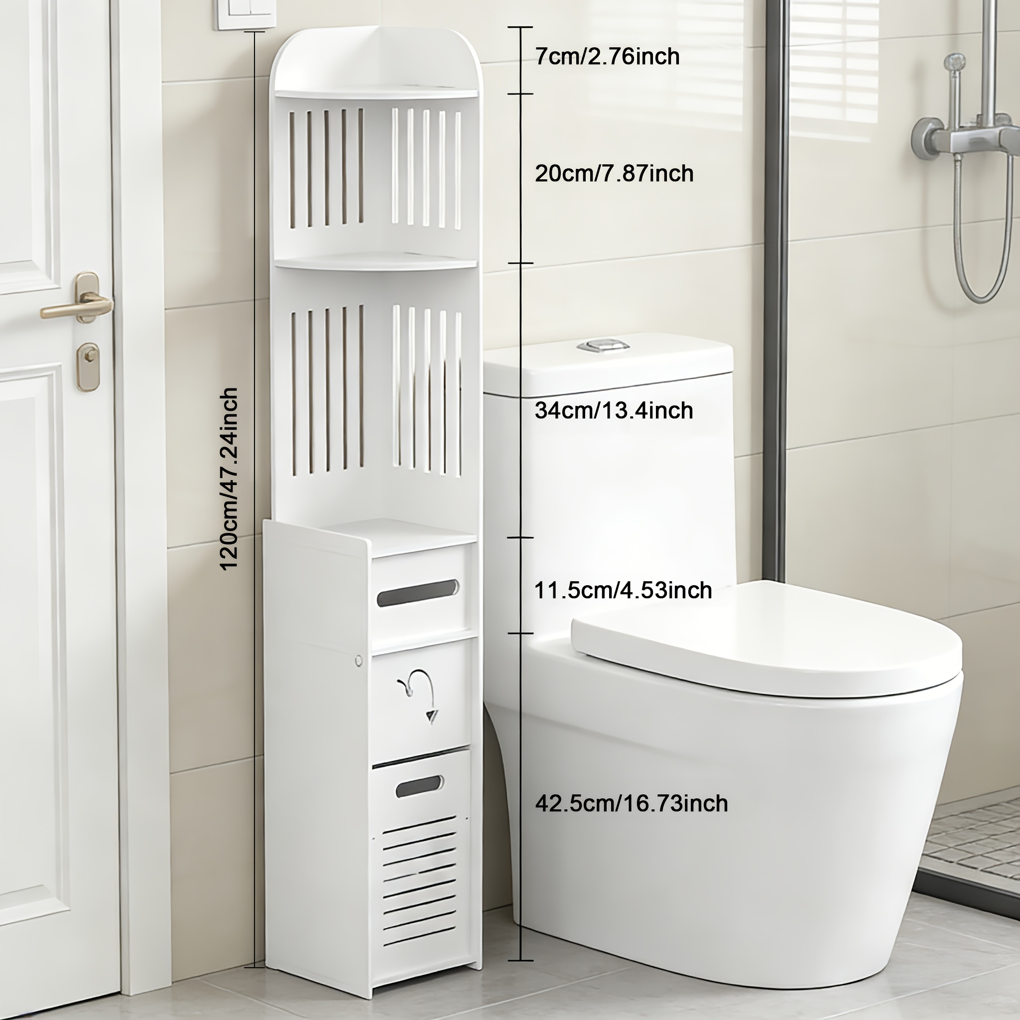 Space-Saving Bathroom Cabinet, - Home Bathroom Organizer ulasan dan harga