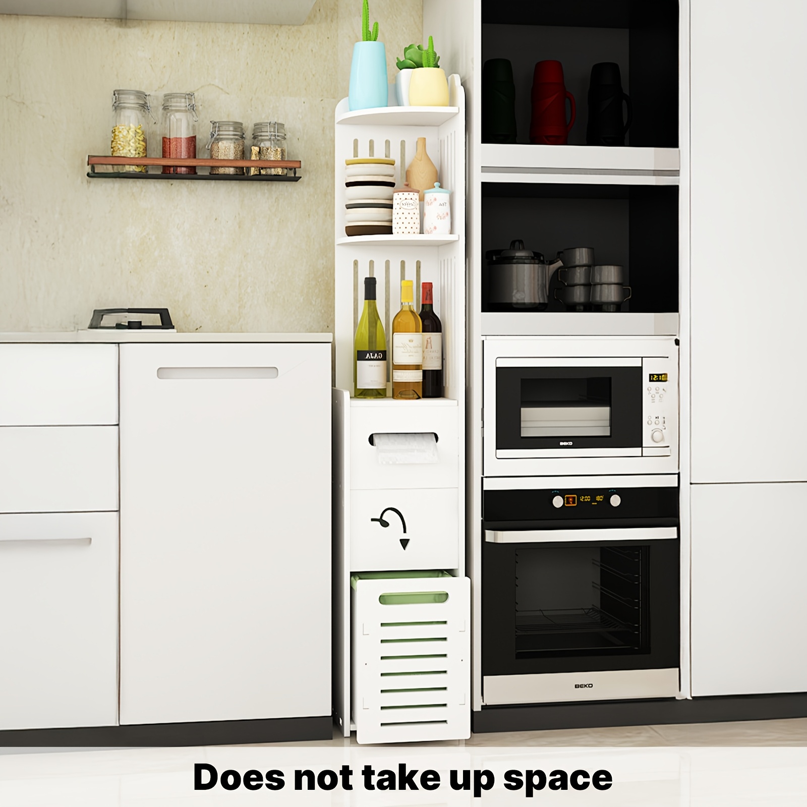 Space-Saving Bathroom Cabinet, - Home Bathroom Organizer ulasan dan harga