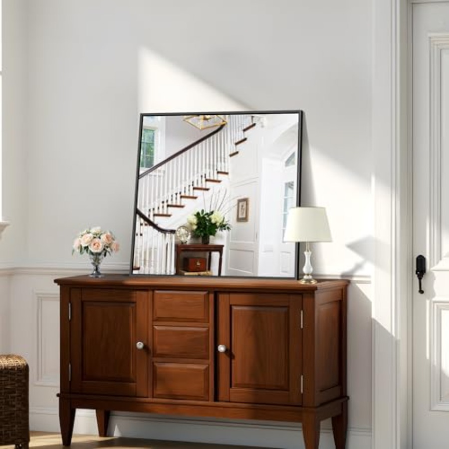 Bathroom Mirror30x30 Square Mi - Home Living Bathroom Vanity ulasan dan harga