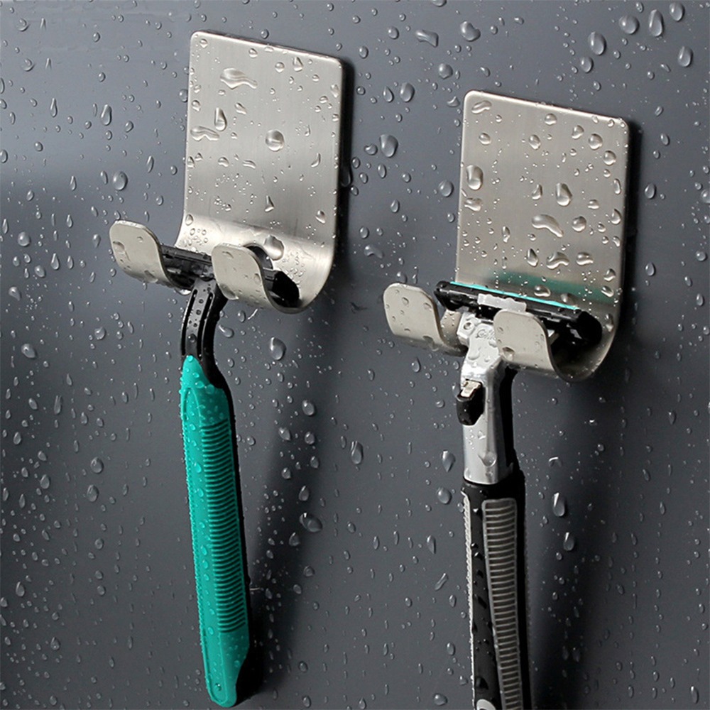 Stainless Steel Razor Holder   - Robe Hook Adhesive ulasan dan harga