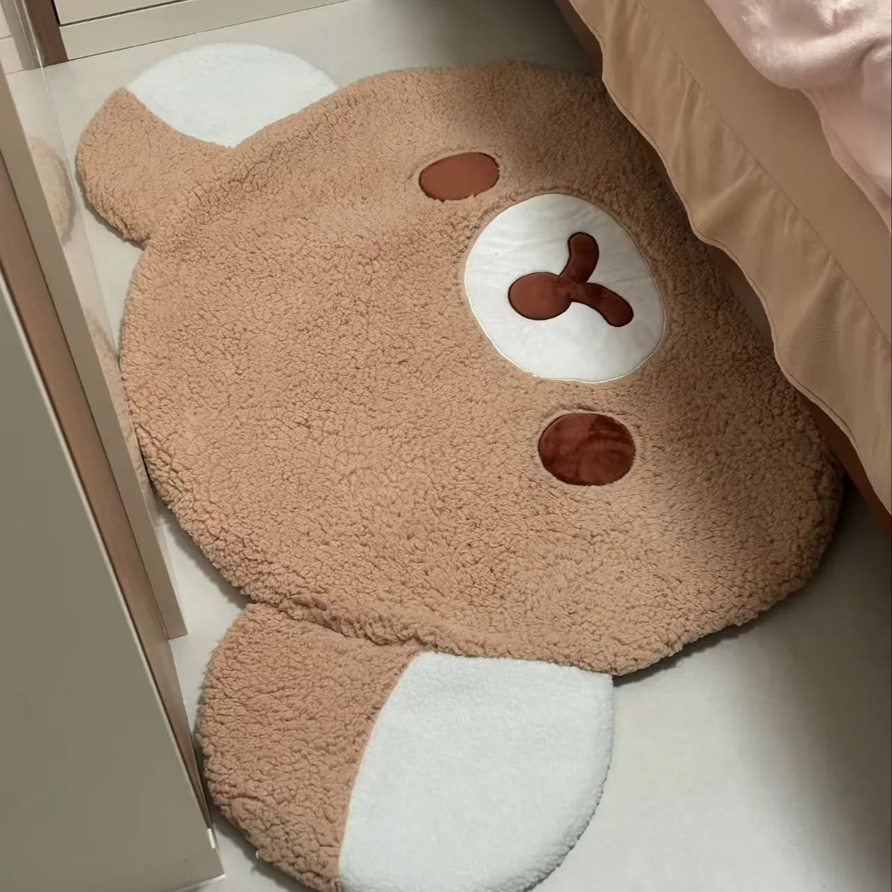 Cartoon Rilakkumas Plush Rug K - Home Bathroom Rugs ulasan dan harga
