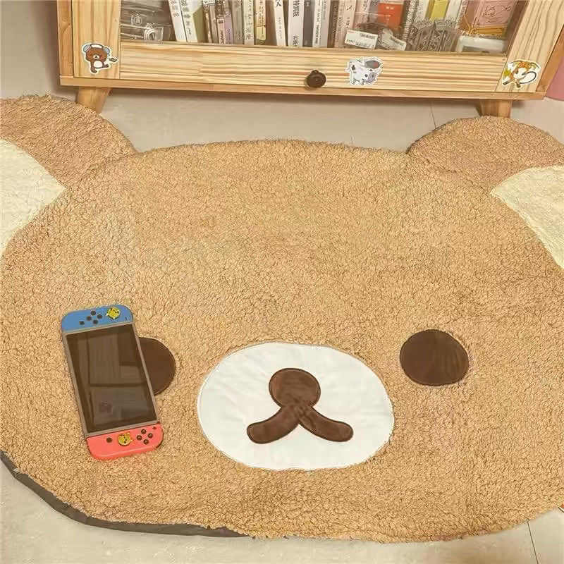 Cartoon Rilakkumas Plush Rug K - Home Bathroom Rugs ulasan dan harga