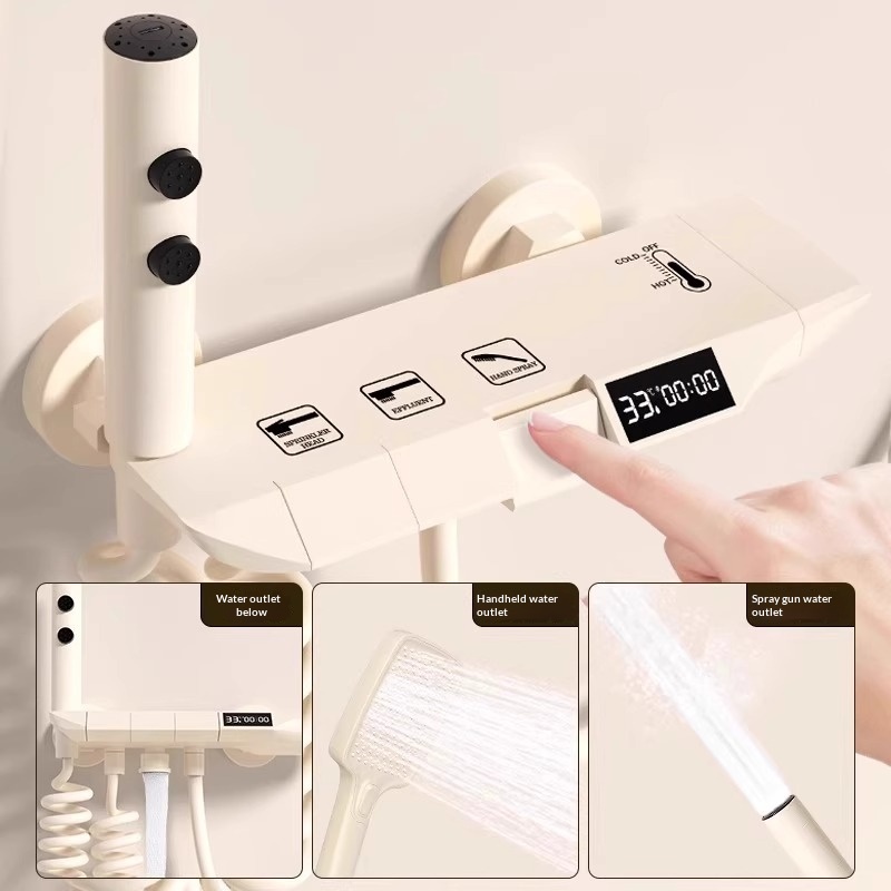 Creamy Easy Topless Shower Set - Home For Bathroom ulasan dan harga