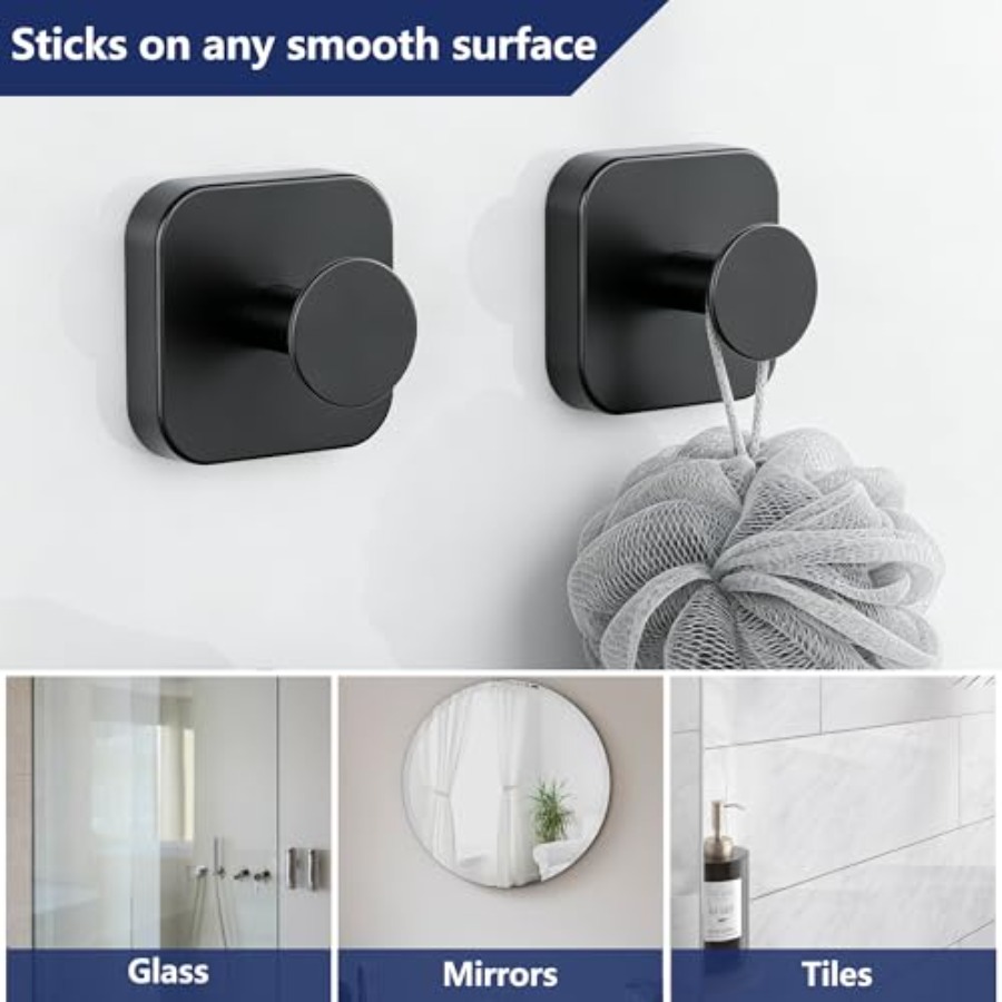 Adhesive Hooks for Shower, Hea - Robe Hook Adhesive ulasan dan harga
