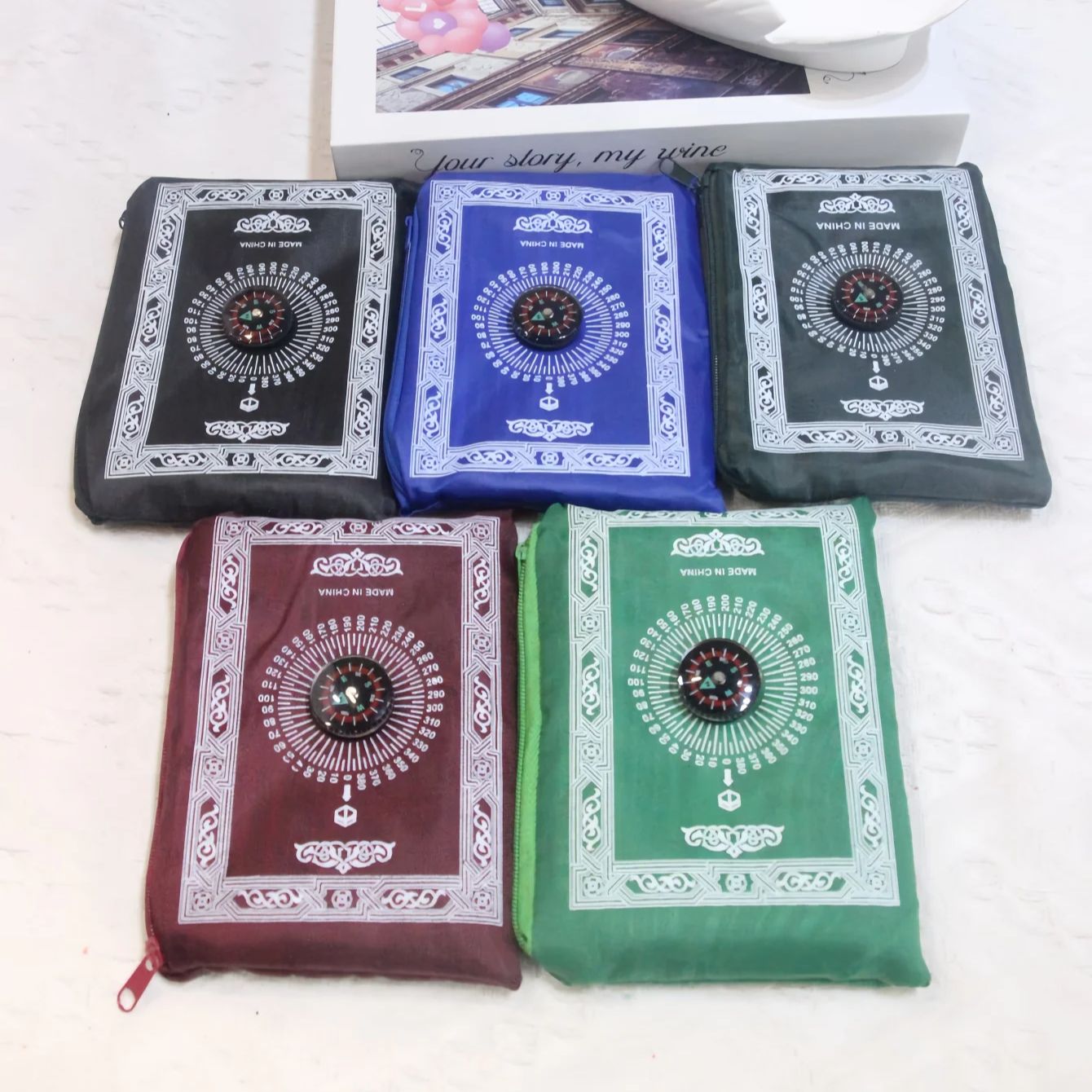 5pcs Portable Prayer Rug with  - Home Bathroom Rugs ulasan dan harga