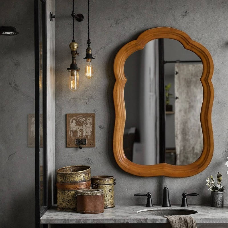 Makeup Dressing Table Mirror L - Home Living Bathroom Vanity ulasan dan harga