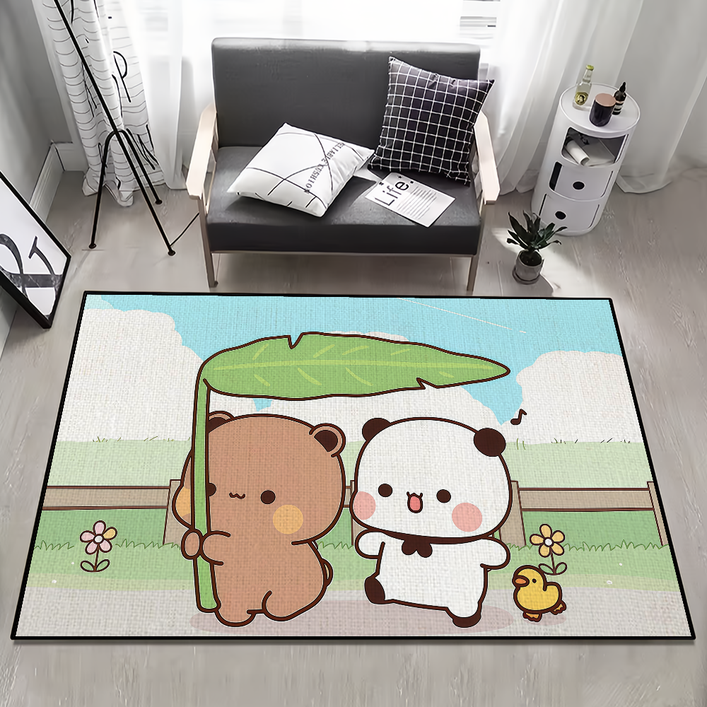 kawaii cartoon art bear d-dudu - Home Bathroom Rugs ulasan dan harga