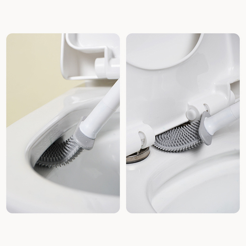 Detachable Toilet Brush with S - Home Bathroom Cleaning Kit ulasan dan harga