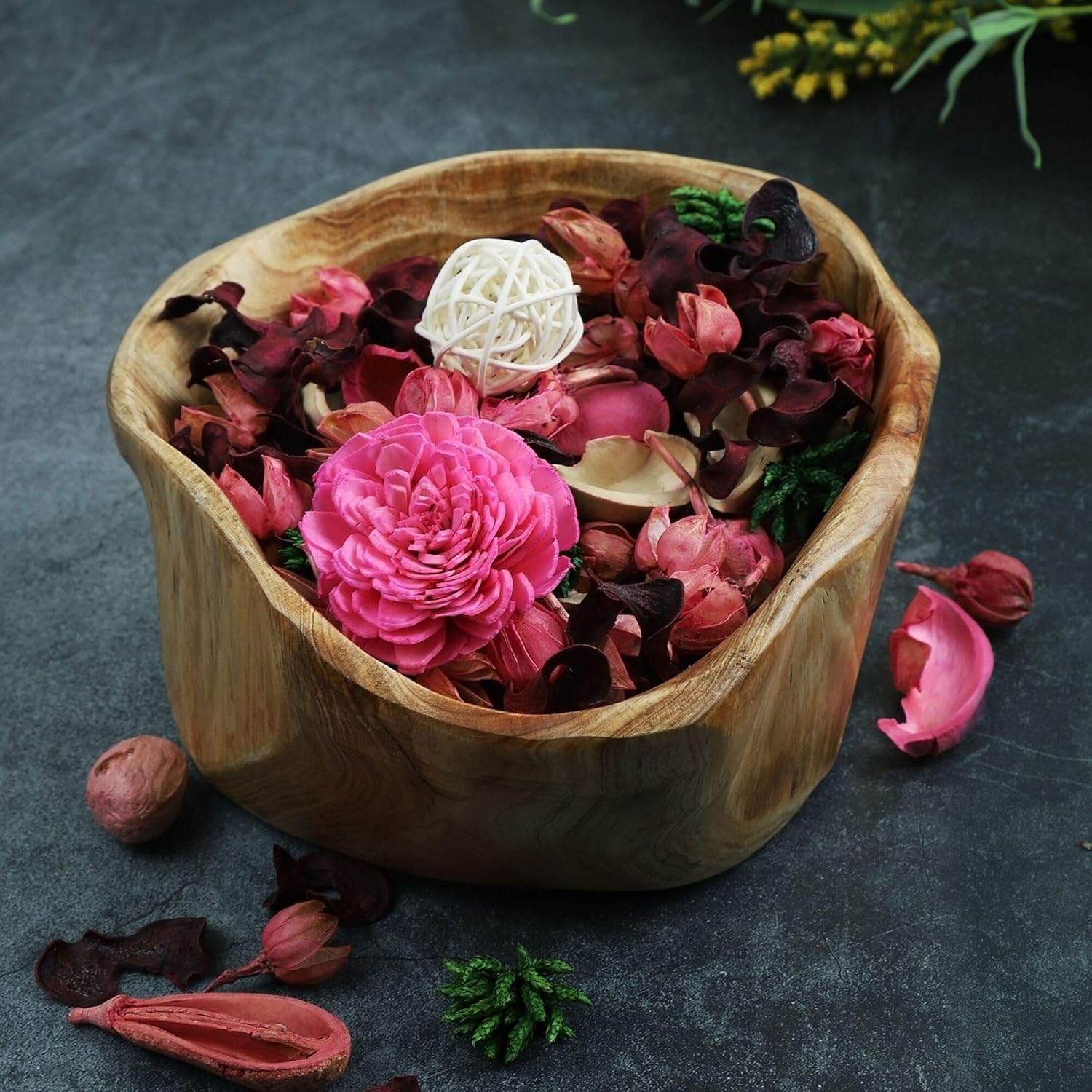 Rose Scented Potpourri Bowl Fi - Home Bathroom Products ulasan dan harga