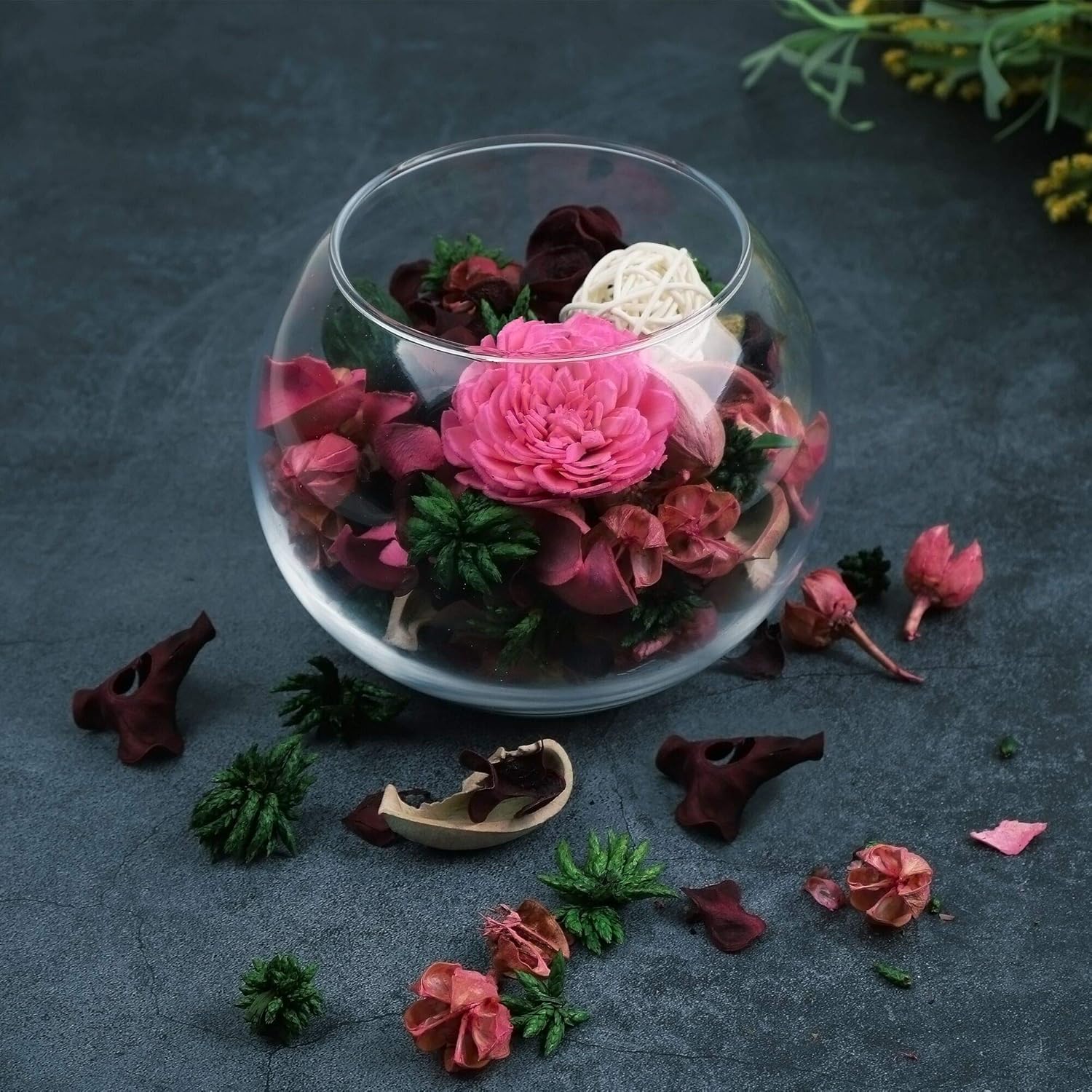 Rose Scented Potpourri Bowl Fi - Home Bathroom Products ulasan dan harga