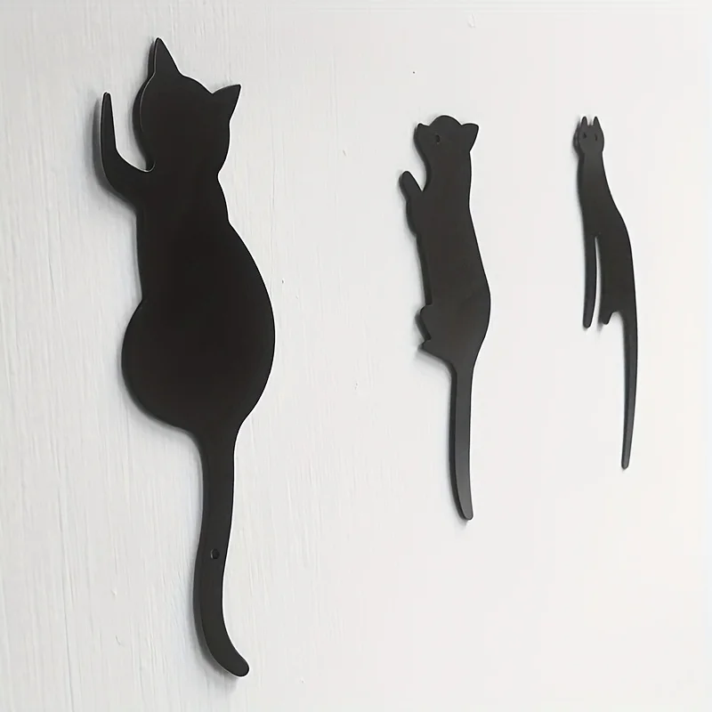 HelloYoung 3pcs/Set Cute Cat D - Robe Hook Adhesive ulasan dan harga
