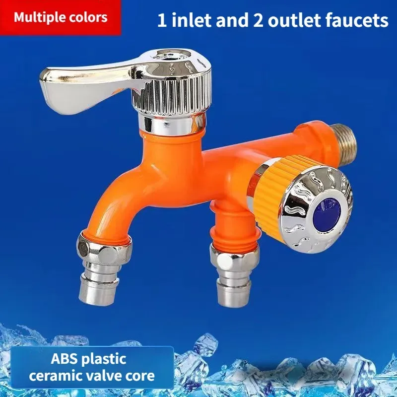 Faucet Double Outlet Dual Cont - Home Bathroom Fittings ulasan dan harga