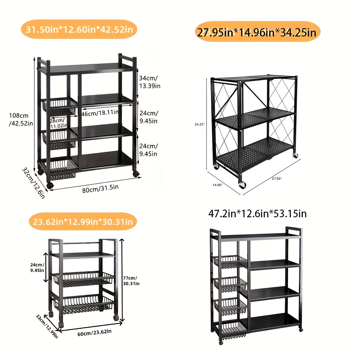 us1pc Movable Storage Rack, Ad - Home Bathroom Organizer ulasan dan harga
