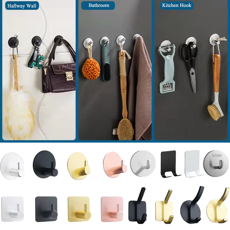 Multi-purpose Wall Hook Door K - Robe Hook Adhesive ulasan dan harga