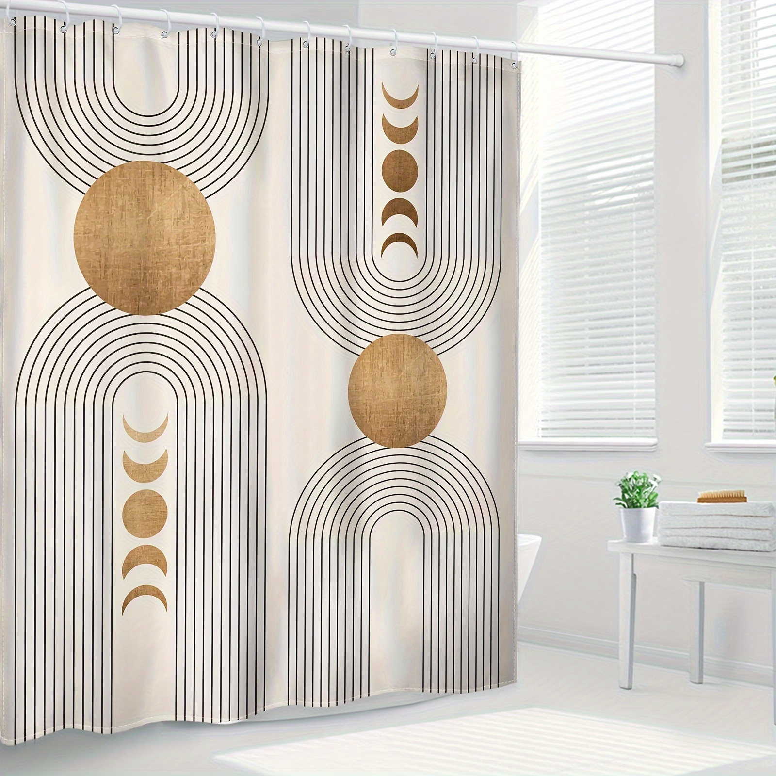 Shower Curtain Bath Curtains 7 - Home Bathroom Tub ulasan dan harga