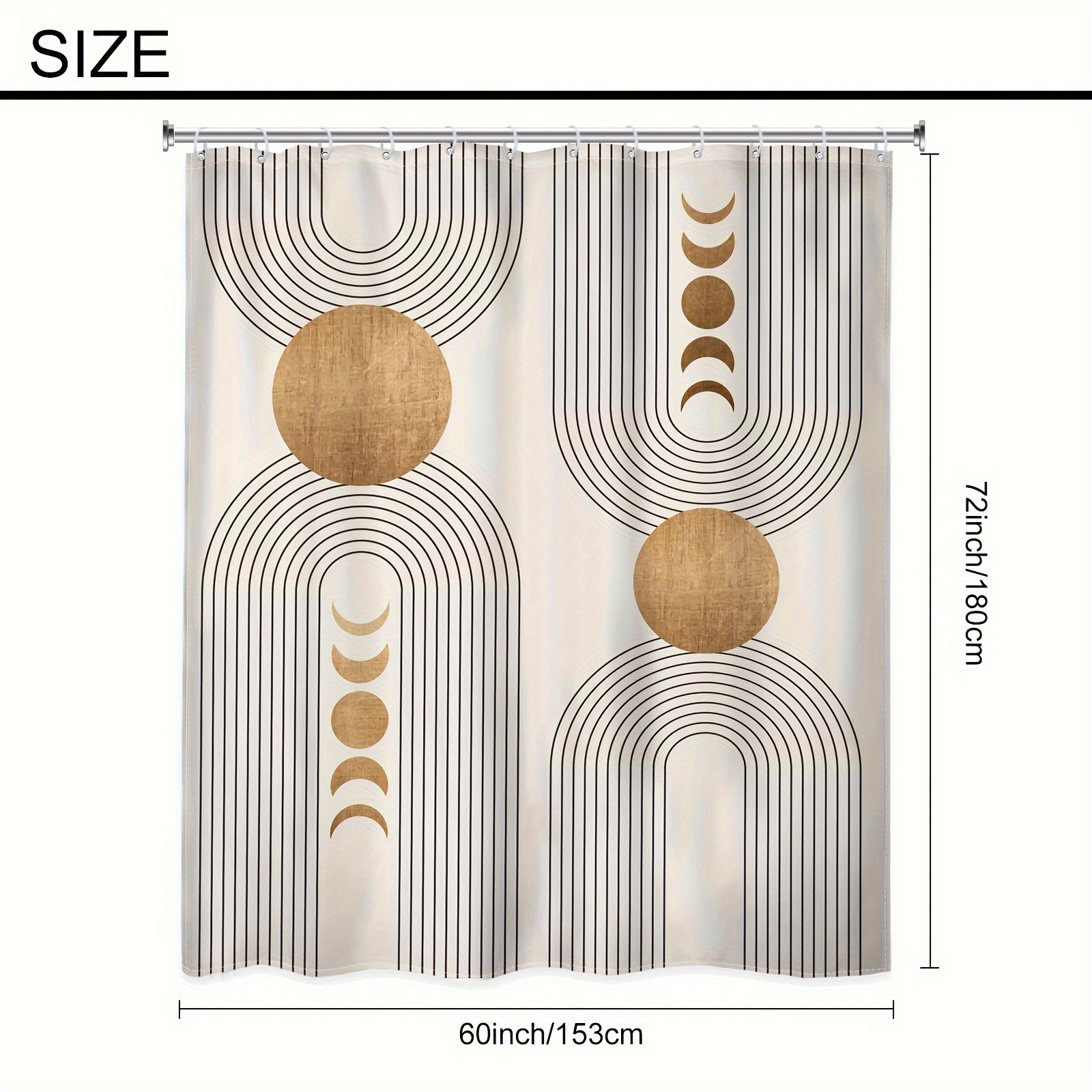 Shower Curtain Bath Curtains 7 - Home Bathroom Tub ulasan dan harga