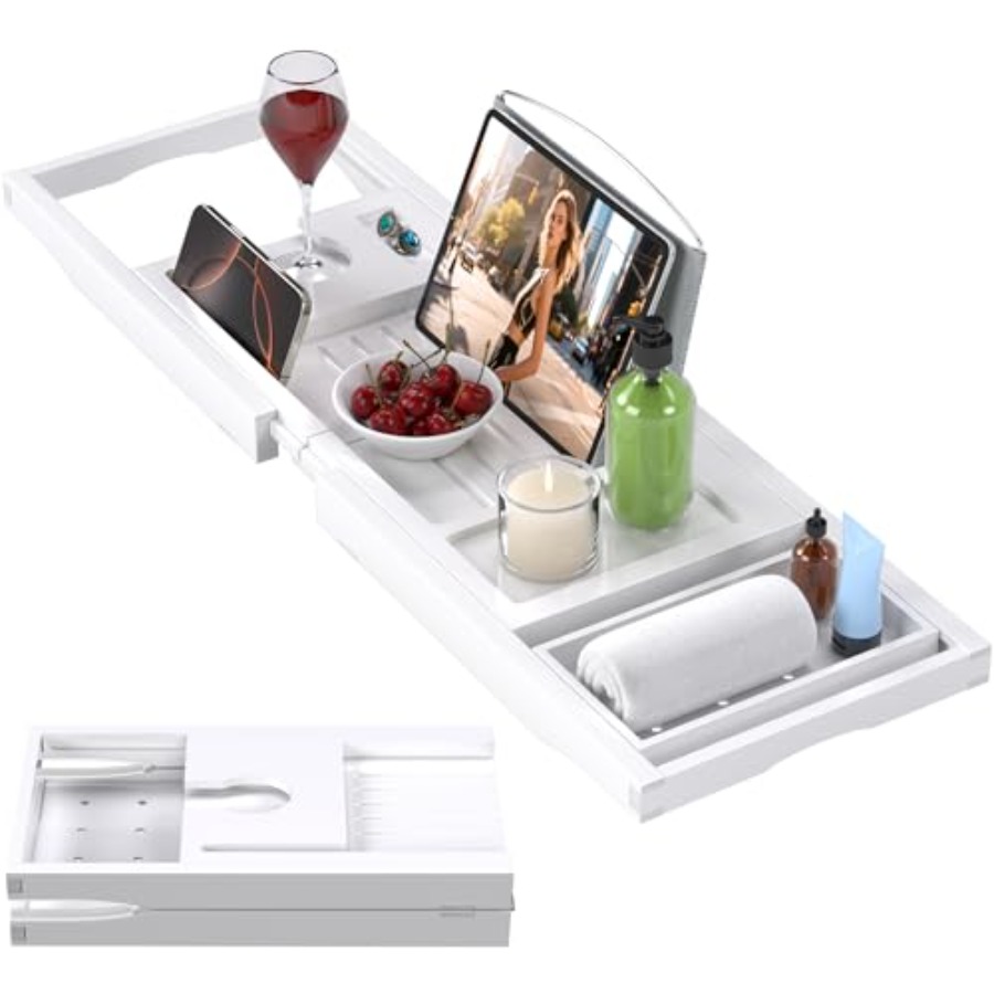 Foldable Bathtub Caddy Tray fo - Home Bathroom Tub ulasan dan harga