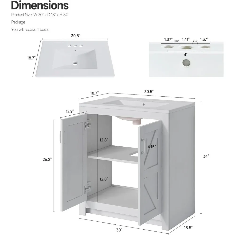farmhouse bathroom vanity with - Home Living Bathroom Vanity ulasan dan harga