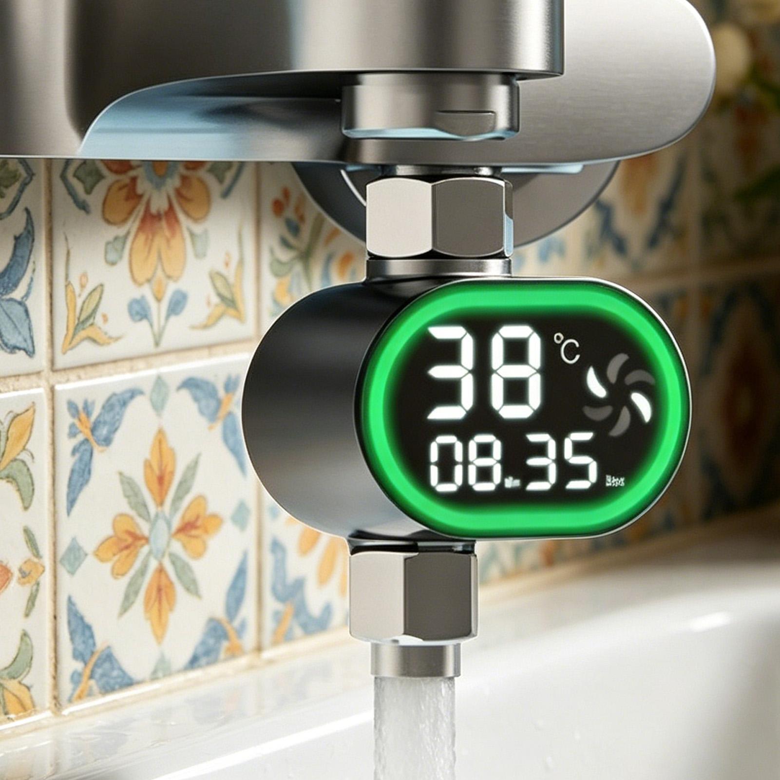 Water Thermometer Bathroom Led - Home Bathroom Fittings ulasan dan harga