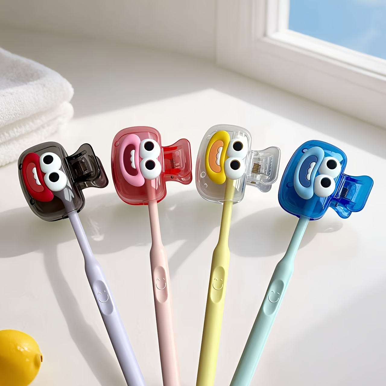 4Pcs Portable Toothbrush Head  - Home Essentials Bathroom Organizer ulasan dan harga
