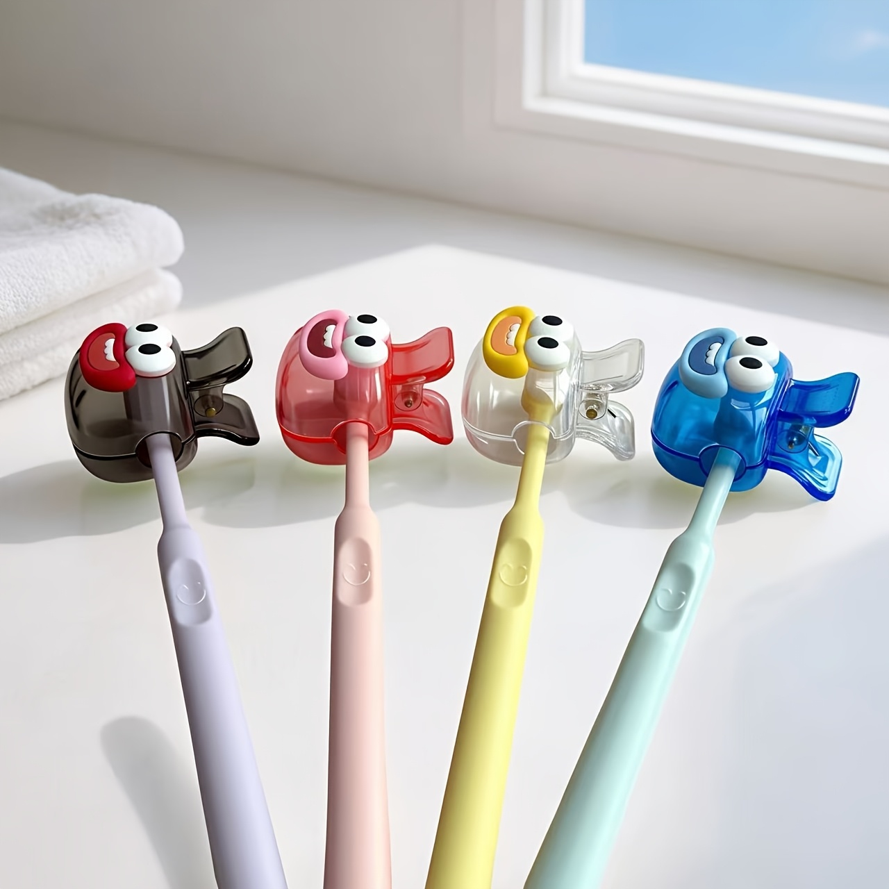 4Pcs Portable Toothbrush Head  - Home Essentials Bathroom Organizer ulasan dan harga
