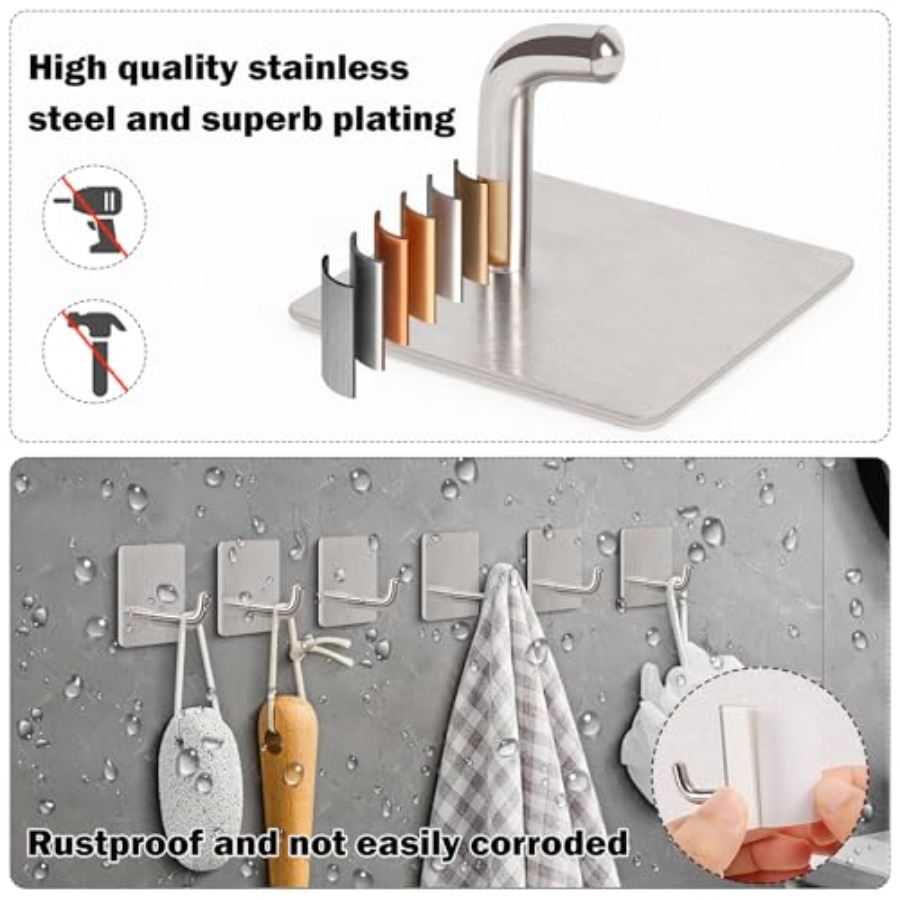 Adhesive Towel Hooks 304 Stain - Robe Hook Adhesive ulasan dan harga