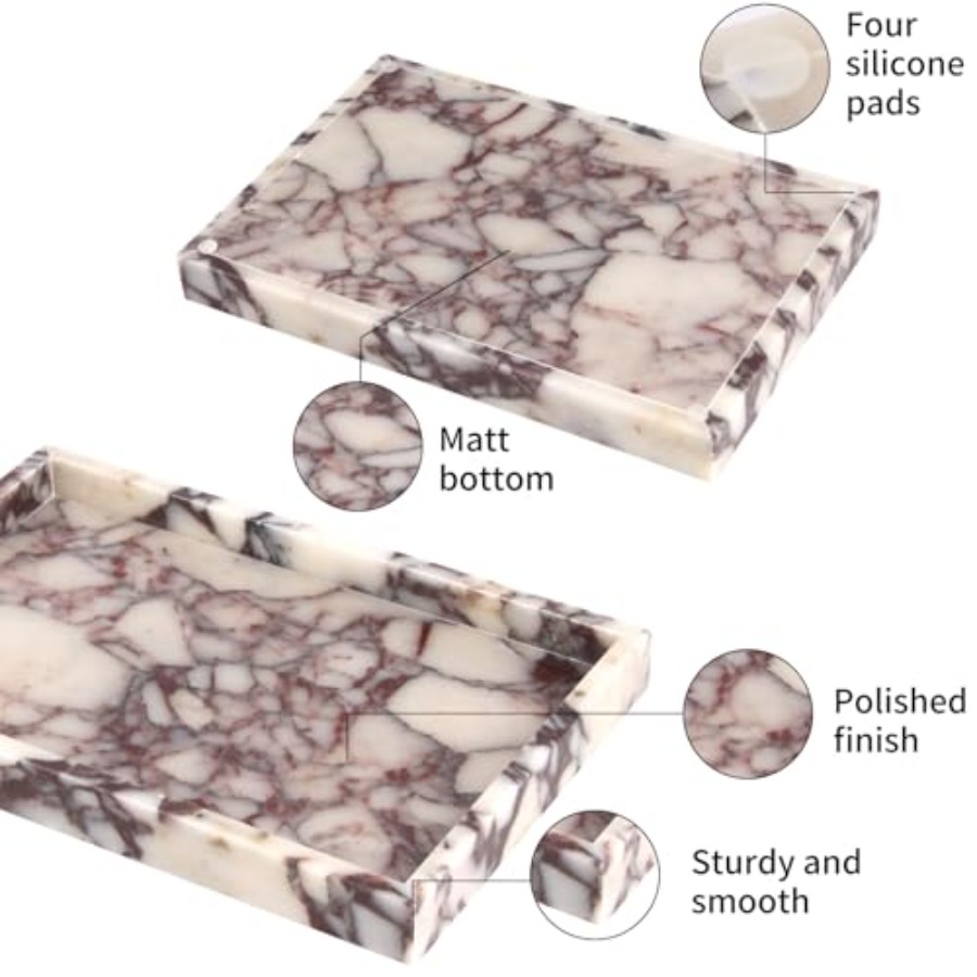 Marble Bathroom Vanity Tray, N - Home For Bathroom ulasan dan harga