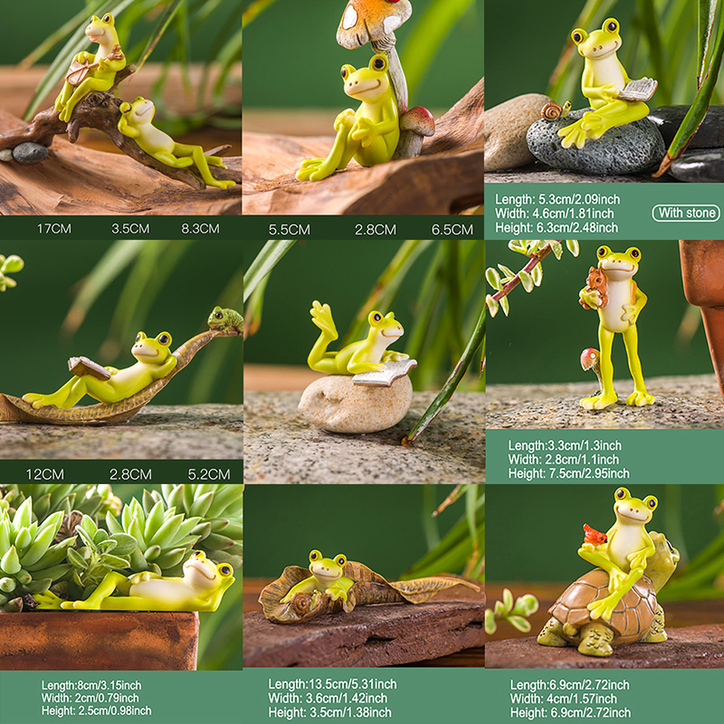 Resin Funny Frog Figurines For - Home Center Bathroom Accessories ulasan dan harga