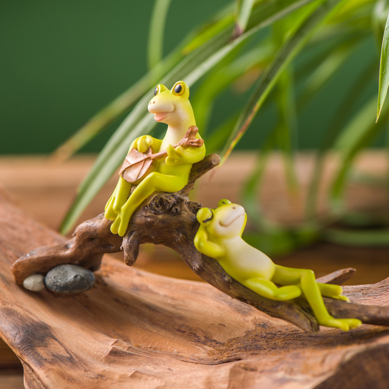 Resin Funny Frog Figurines For - Home Center Bathroom Accessories ulasan dan harga