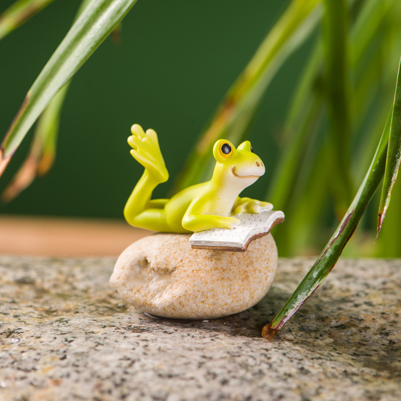 Resin Funny Frog Figurines For - Home Center Bathroom Accessories ulasan dan harga