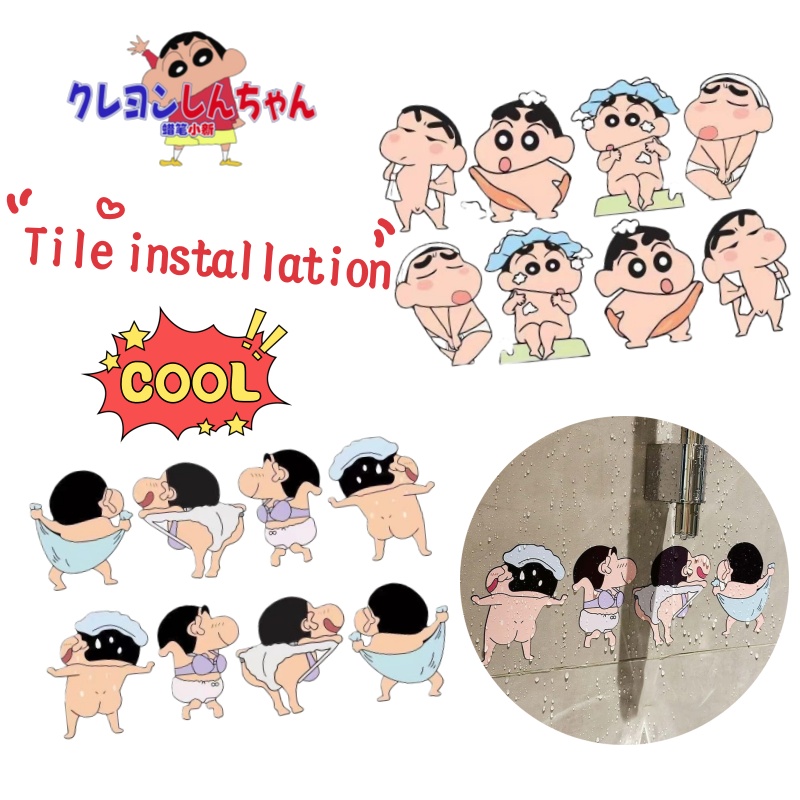 Crayon Shin-chan cartoon carto - Home Goods Bathroom ulasan dan harga