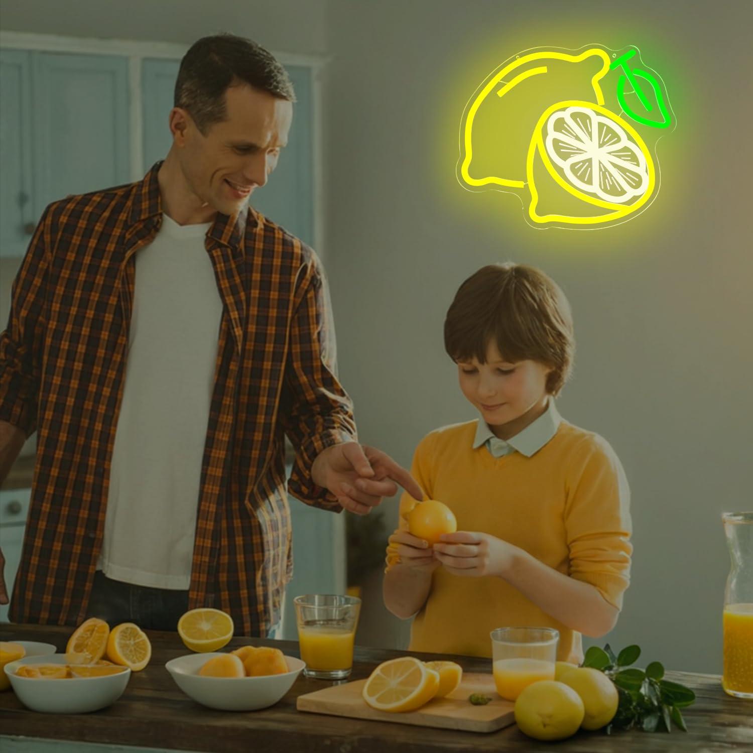 Lemon Neon Sign Dimmable LED L - Home For Bathroom ulasan dan harga