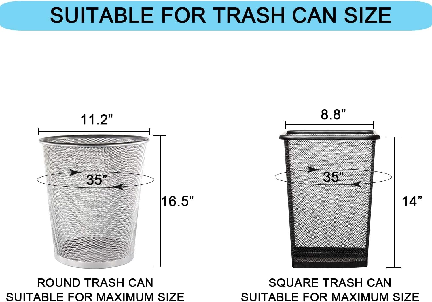3 Gallon Clear Trash Bags, 100 - Home Bathroom Images ulasan dan harga